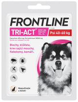 Frontline Tri-Act spot-on pro psy XL (40-60 kg) 1x6ml – antiparazitární pipeta s repelentním účinkem proti blechám, klíšťatům a bodavému hmyzu.