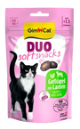 GimCat Duo Soft Snacks drůbeží&jehně 50g