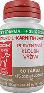 Giom S Chondro L-karnitin SPORT 60 tbl+25% zdarma