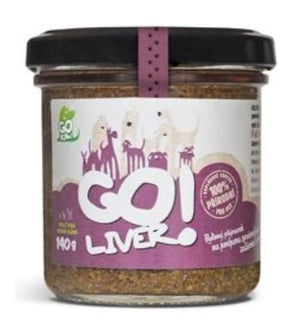 GOliver bylinná pasta pro psy, 140 g, podpora trávení s bylinnými extrakty.