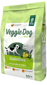 Green Petfood VeggieDog Grainfree 10kg - bezlepkové krmivo pro psy s rostlinnými složkami, ideální pro psy s citlivým zažíváním nebo alergiemi na obiloviny.