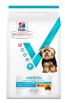 Hill's Can. VE Adult MB Dental Small&Mini Chicken 7kg – krmivo pro psy malých plemen na podporu zubní péče, příchuť kuře, balení 7 kg.