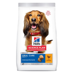 Hill's Can. SP Oral Care Adult Medium Chicken 2kg – krmivo pro dospělé psy středních plemen pro zubní péči, příchuť kuře, balení 2 kg.