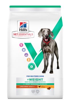 Hill's Can. VE Adult MB Weight LargeBreed Chicken 700g – krmivo pro dospělé psy velkých plemen s kontrolou hmotnosti, příchuť kuře, balení 700 g.
