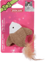 Hračka kočka ryba 7,5cm textil Zolux