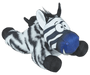Hračka pes FRIENDS Zebra Caleb L plyš černobílá Zolux