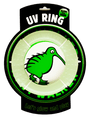Hračka pes GLOW RING MAXI plov.a létající z TPR Kiwi
