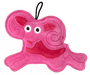 Hračka pes LEATHER CAPRICORN kůže,růžová 20cm Kiwi