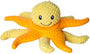 Hračka pes OCTOPUS & STARFISH plyš,TPR oranžová 27cm Kiwi