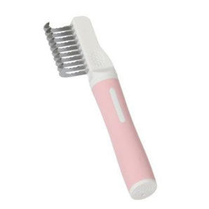 Prořezávací hřeben s 10 čepelemi pro kočky, účinné odstranění zacuchané srsti.