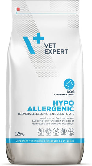 VetExpert VD 4T Hypoallergenic Insect Dog, 12 kg, krmivo pro citlivé psy.
