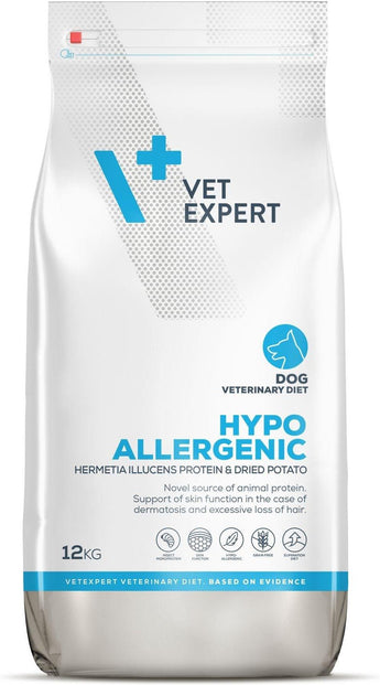 VetExpert VD 4T Hypoallergenic Insect Dog, 12 kg, krmivo pro citlivé psy.