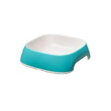 Miska plast, GLAM MEDIUM, 750 ml, světle modrá, moderní miska pro domácí mazlíčky.