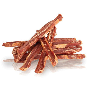 Pochoutka KIDDOG hovězí steak v proužku 250g 1ks - lahodné hovězí pamlsky pro psy, ideální pro trénink a motivaci.