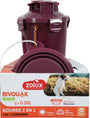 Lahev 2v1+ 2 misky BIVOUAK 2x350ml červená Zolux