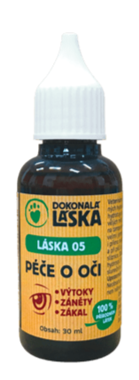 LÁSKA 05, Péče o oči, 30 ml, ochrana a čistota očí psů.