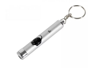 Hračka kočka LED světlo laser motiv MYŠ 8cm – LED laserová hračka pro kočky s motivem myši, velikost 8 cm.