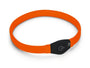 Obojek USB Visio Light LED nabíjecí 65cm oranžový KAR