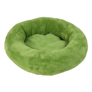 Kulatý plyšový pelíšek Amélie 40cm v zelené barvě A23.