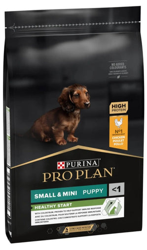 Krmivo pro štěňata malých a mini plemen ProPlan Dog Puppy Small&Mini HealthyStart s kuřecím masem, 700g.