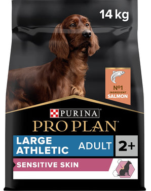 Krmivo pro psy ProPlan Dog Adult Large Athletic Sensitive s lososem, 14 kg balení.
