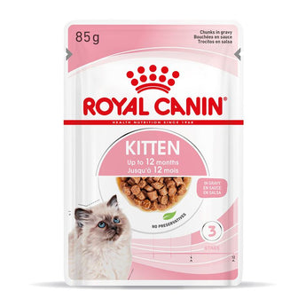 Royal Canin Feline Kitten Instinctive kapsa, šťáva 85g – Kapsička pro koťata ve šťávě, podpora zdravého růstu a imunity, balení 85g.