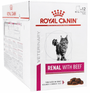 Royal Canin VD Feline Renal 12x85g hovězí kapsa