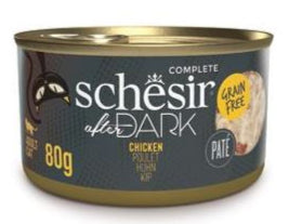 Schesir Cat konz. After Dark Paté kuře 80g - Paté kapsa pro kočky s kuřetem, ideální pro kočičí gurmány.