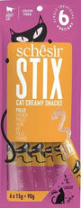 Schesir Cat pochoutka Stix Liquid Snack kuře 6x15g
