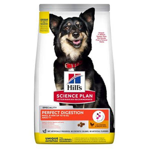 Hill's Can. SP Perfect Digestion Small&Mini Chicken 6kg – krmivo pro malé psy podporující trávení, příchuť kuře, balení 6 kg.