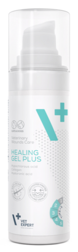 Hojivý gel VetExpert Wounds Care Healing Gel Plus pro ošetření ran u zvířat, 30 ml.
