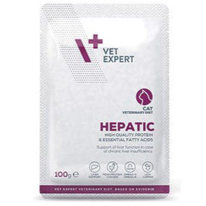VetExpert VD 4T Hepatic Cat, kapsa, 100 g, dieta pro kočky s jaterními problémy.