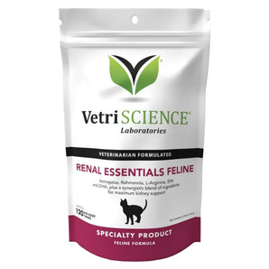 VetriScience Renal Essentials Feline, podp. ledvin, kočka, 144 g, podpora zdraví ledvin.