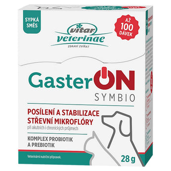VITAR Veterinae GasterON, probiotika, 28 g, podpora trávení.