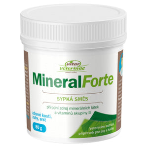 VITAR Veterinae Mineral Forte, 80 g, minerální doplněk pro psy a kočky.