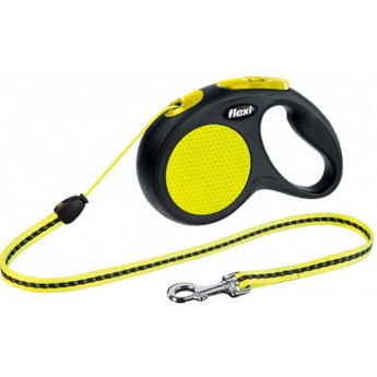 Vodítko FLEXI Neon S 5m/12kg Lanko, reflexní design, vhodné pro psy do 12 kg, délka 5 metrů.