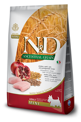 N&D LG DOG Adult Mini Chicken & Pomegranate, 800 g, kompletní krmivo pro malé psy.