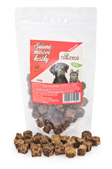 NATURECA pochoutka Masové kostky Jelen 100% maso 150g - balení lahodných jeleních kostek pro psy.