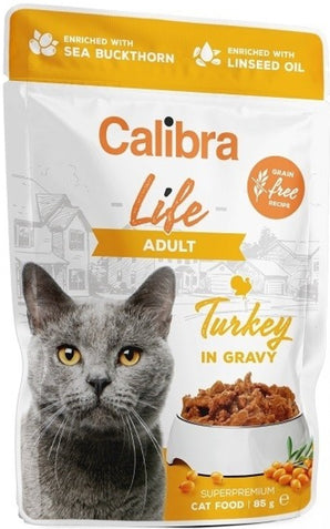 Calibra Cat Life kapsa Adult Turkey in gravy 85g