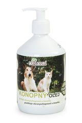 NATURECA Konopný olej 500ml - láhev s přírodním konopným olejem pro zdraví a vitalitu.