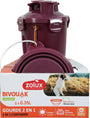 Lahev 2v1+ 2 misky BIVOUAK 2x350ml červená Zolux