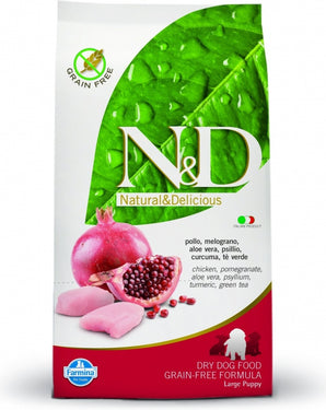 N&D PRIME DOG Puppy M/L Chicken & Pomegranate, 12 kg, krmivo pro štěňata velkých plemen.