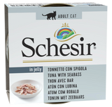Schesir Cat konz. Adult tuňák/moř. okoun 85g - Kapsa pro kočky s tuňákem a mořským okounem, pro zdraví kůže a lesklou srst.
