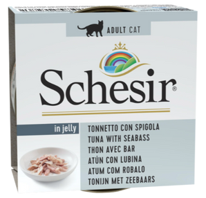 Schesir Cat konz. Adult tuňák/moř. okoun 85g - Kapsa pro kočky s tuňákem a mořským okounem, pro zdraví kůže a lesklou srst.