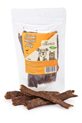 NATURECA pochoutka Masové pláty Jehně 100% maso 100g - lahodná a zdravá pochoutka pro psy z čistého jehněčího masa.