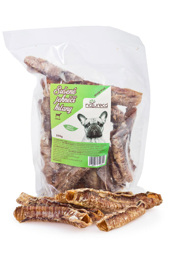 Pochoutka z jehněčích hrtanů sušených, balení 250g od Natureca.