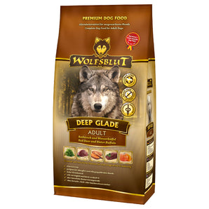 Granule Wolfsblut Dog Adult Deep Glade s divočákem a bylinkami pro dospělé psy, 2 kg.
