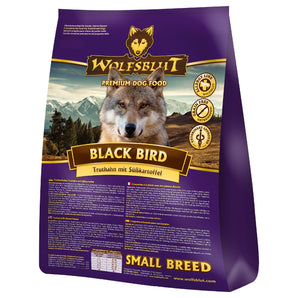 Granule Wolfsblut Dog Small Breed Black Bird s křepelkou pro malé psy, 7,5 kg.