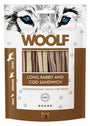 WOOLF pochoutka soft Rabbit&Cod sandwich long 100g