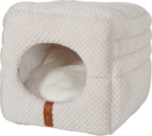 Pelech PALOMA 2 IN 1 CUBE 35cm béžová - Multifunkční pelech, který se snadno přizpůsobí potřebám vašeho mazlíčka, ideální pro menší psy.